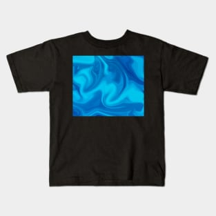 Blue Ocean Waves Kids T-Shirt